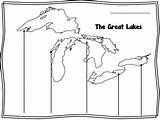 Lakes Great Subject sketch template
