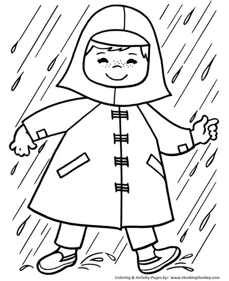 spring coloring pages kids spring showers coloring page sheets