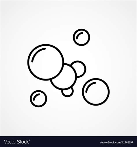 bubble  icon royalty  vector image vectorstock
