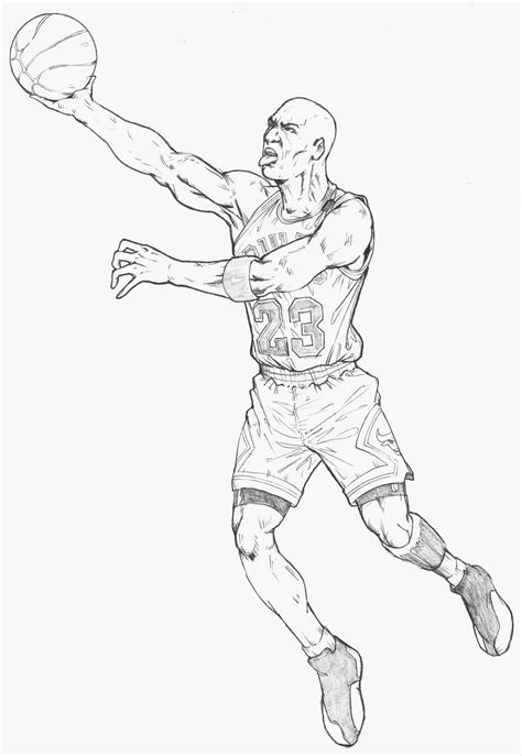 michael jordan coloring page coloring pages  kids   adults