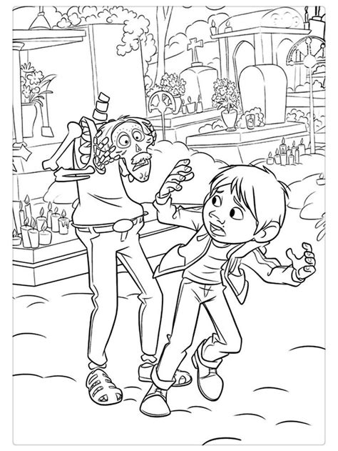 coco  coloring pages    collection  coco coloring page