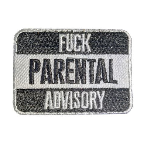 parental advisory embroidered patch eternal goth