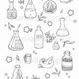 Potion Printable Brewing sketch template