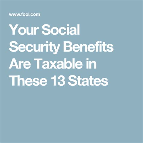 social security benefits  taxable    states social