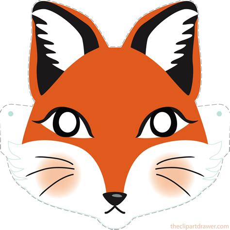 fox face template printable printable word searches