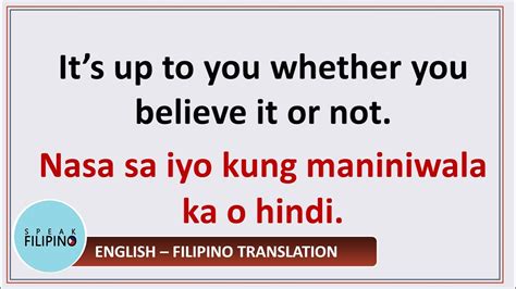 filipino phrases  sentences   english tagalog translation