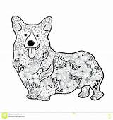 Corgi Coloring Pages Book Color Getcolorings Printable sketch template