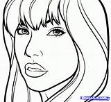 Carly Rae Jepsen Pages Coloring Drawing Colouring People Lessons Dragoart Step sketch template