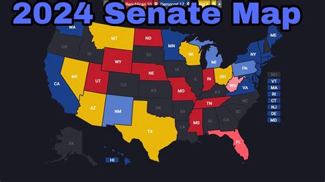 2024 Senate Map Prediction December 2022 Youtube