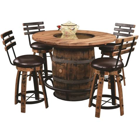 fromthearmchair  whiskey barrel table  chairs barrel table wine barrel table barrel