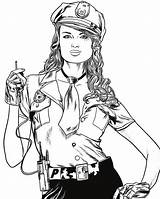 Drawing Police Rockabilly Sketches Woman Desenho Drawings Women Sketch Choose Board Getdrawings sketch template