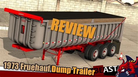 ats trailer mod  fruehauf dump trailer review youtube