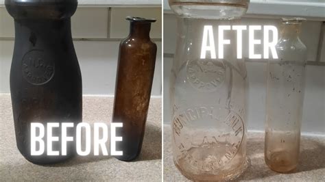 clean antique bottles  easy  youtube