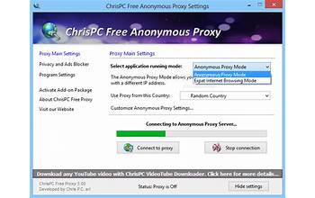 ChrisPC Anonymous Proxy Pro screenshot #1