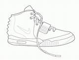 Yeezy Shoe sketch template