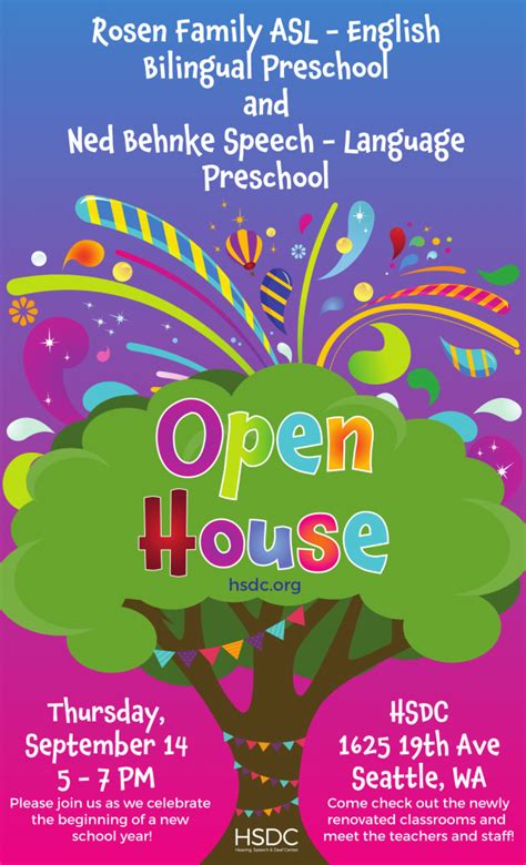 preschool open house hearing speech deaf center