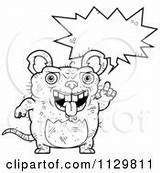 Rat Ugly Outlined Cartoon Angry Coloring Clipart Vector Talking Cory Thoman sketch template