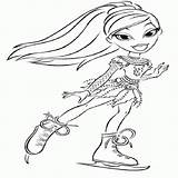 Bratz Coloring Pages Dolls Popular sketch template
