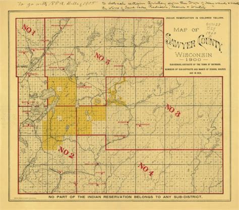 map  sawyer county wisconsin map  atlas wisconsin historical