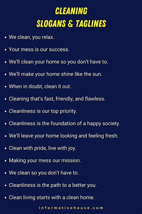 discover catchy cleaning slogans    space spotless
