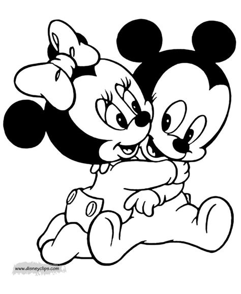 pin  jyce  disney baby color minnie mouse coloring pages mickey