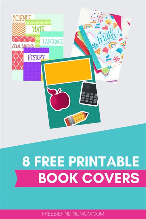 printable school book covers