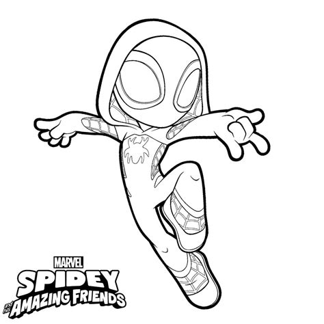 spiderman   friends coloring pages