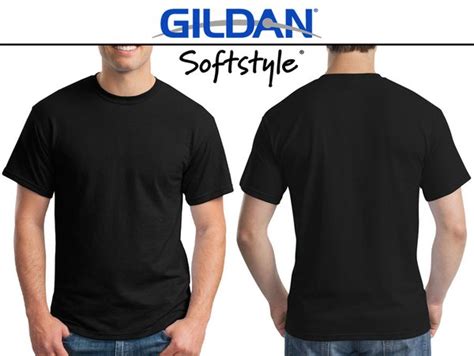 jual kaos polos hitam gildan softsyle   lapak