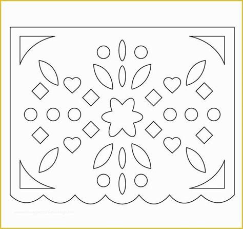 printable easy printable papel picado template