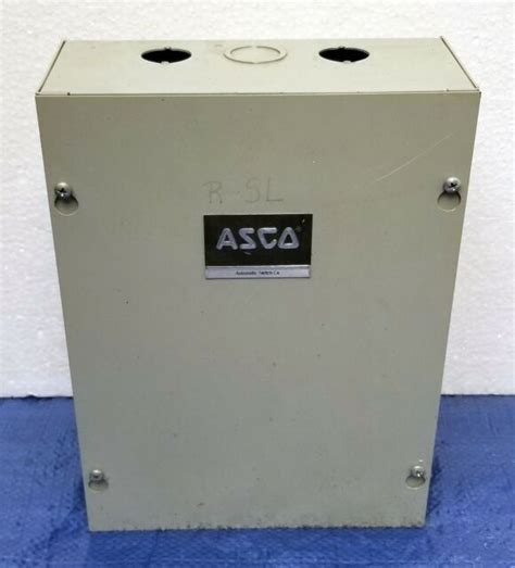 asco   lighting contactor  amp pole  coil wenclosure ebay