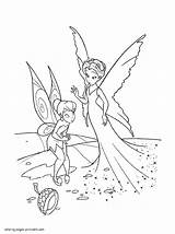 Coloring Pages Tinkerbell Printable Fairy Disney Fairies Print sketch template