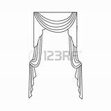 Curtains Drawing Getdrawings Stage sketch template