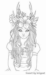 Coloring Pages Adults Girl Vampire Colouring Girls Fairy Sexy Adult Books Fawn Google Printable Book People Search Erwachsene Visit Deviantart sketch template