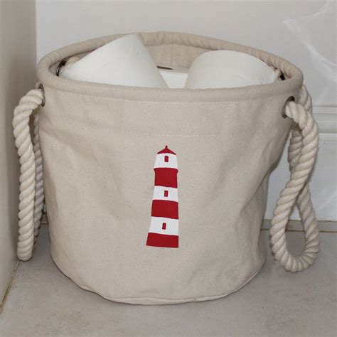 loo roll holder   original canvas bucket bag company