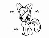 Bloom Apple Coloring Pages Pony Little Coloringcrew Popular sketch template