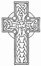 Coloring Crosses Keltische Viking Kreuze Knots Kreuz Keltisch Carving Crowly Shamrock sketch template