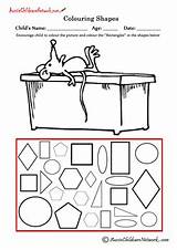 Shapes Colouring Rectangles Coloring sketch template