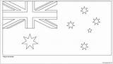 Flag Australian Pages Cup Coloring Color Online sketch template