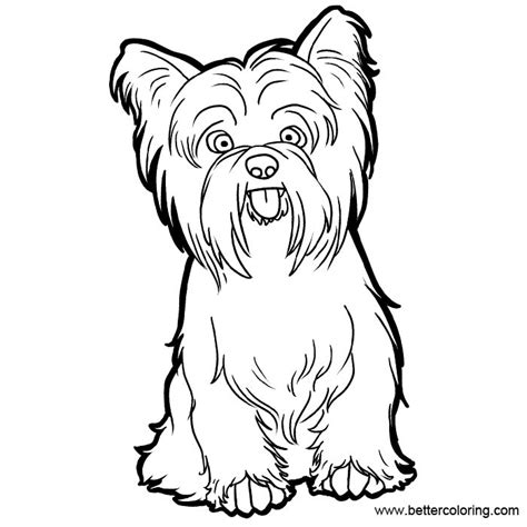 printable yorkie coloring pages printable word searches