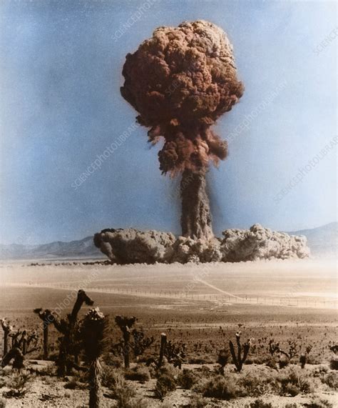 atomic bomb explosion stock image  science photo library