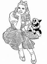 Oz Wizard Coloring Pages Printable Kids Sheets Colouring Print Color Toto Adult Clipart Fun Cliparts Dorthy Extravaganza Printables Dorothy Colour sketch template