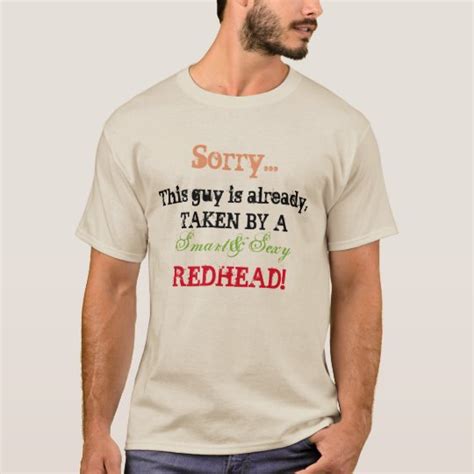wife is a redhead t shirt