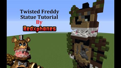 minecraft tutorial twisted freddy statue updated  twisted