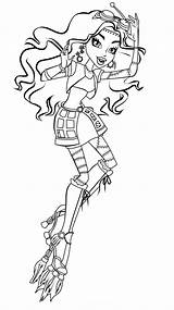 Monster High Robecca Pages Coloring Jinafire Getcoloringpages sketch template