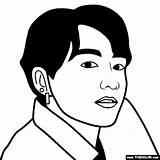 Jungkook Coloring Bts Pages sketch template