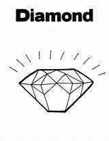 Diamond Coloring Pages sketch template