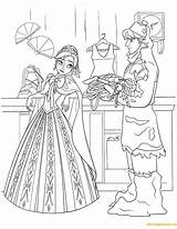 Coloring Anna Kristoff Frozen Pages Fever Disney Store Colouring Talking Printable Print Meets Sheet Color Her Princess He Find Sister sketch template