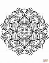 Mandala Coloring Pages Flower Printable Adults Mandalas Para Therapy Adult Colouring Designs Color Colorear Sheets Print Book Floral Template Folder sketch template