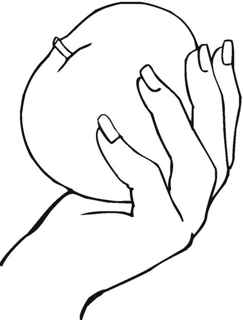 handprint coloring page clipart    clipartmag