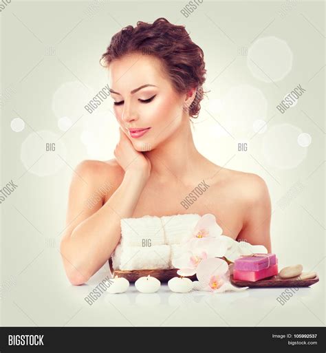beauty spa woman image photo  trial bigstock